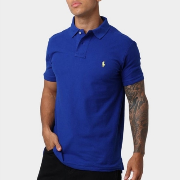 Polo Ralph Lauren Custom Slim Fit Polo Shirt – Royal Blue – Size S – NWT